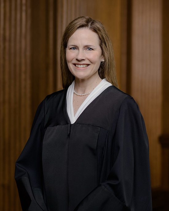 Portrait of Justice Amy Coney Barrett.