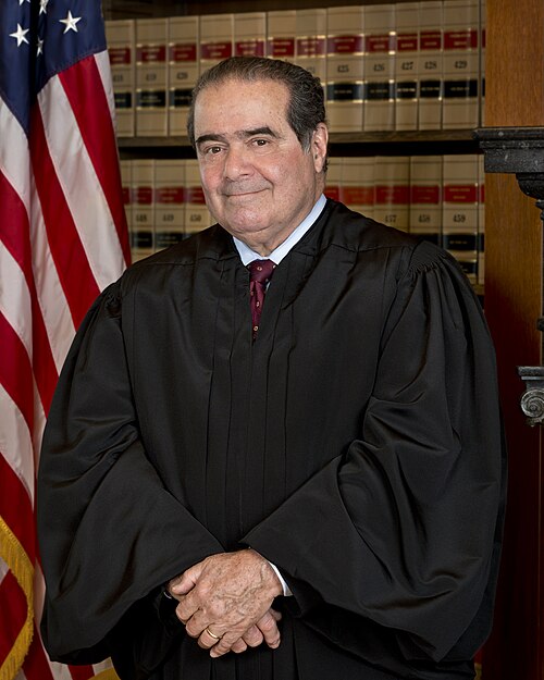Portrait of Justice Antonin Scalia.
