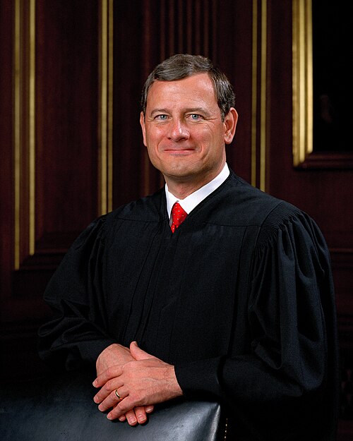 Portrait of Justice John G. Roberts.