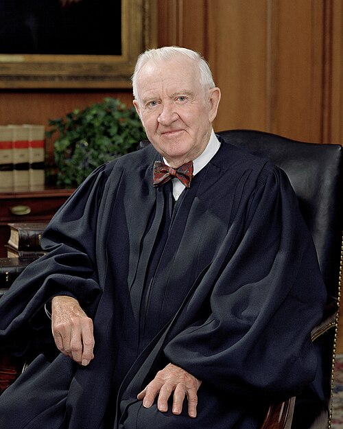 Portrait of Justice John Paul Stevens.