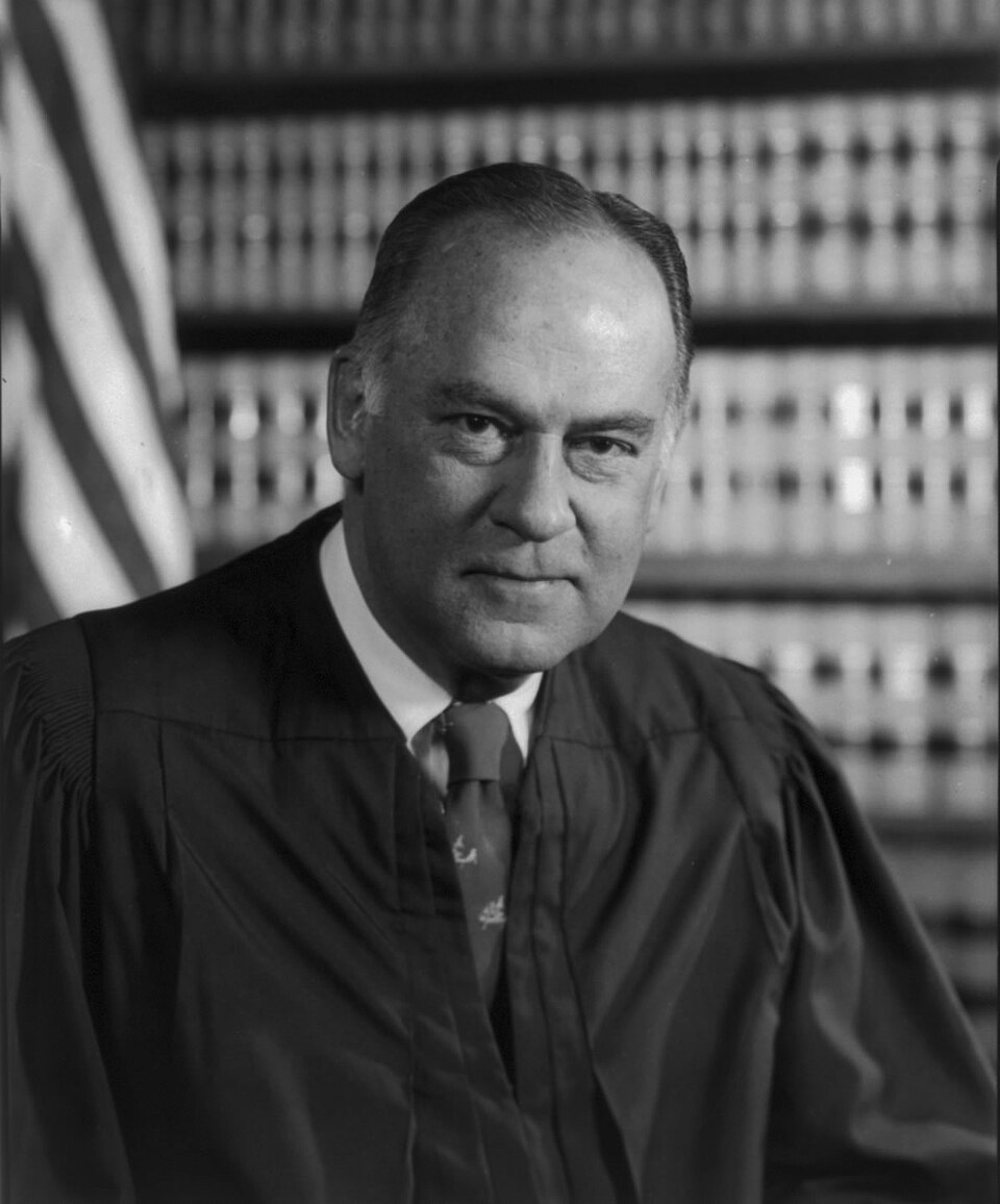 Portrait of Justice Potter Stewart.
