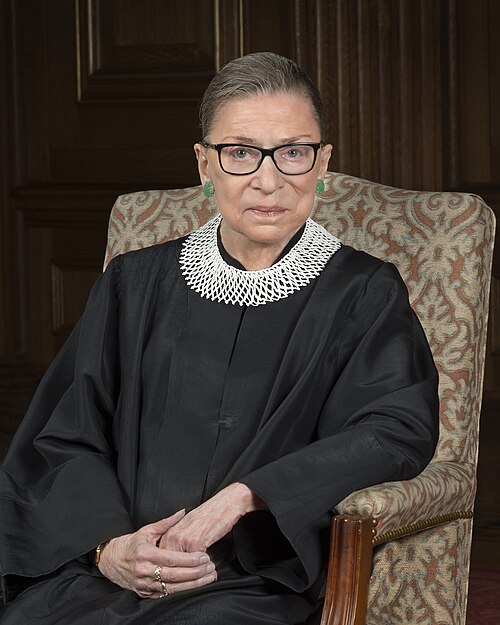 Portrait of Justice Ruth Bader Ginsburg.