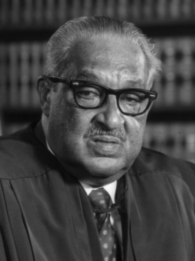 Portrait of Justice Thurgood Marshall.