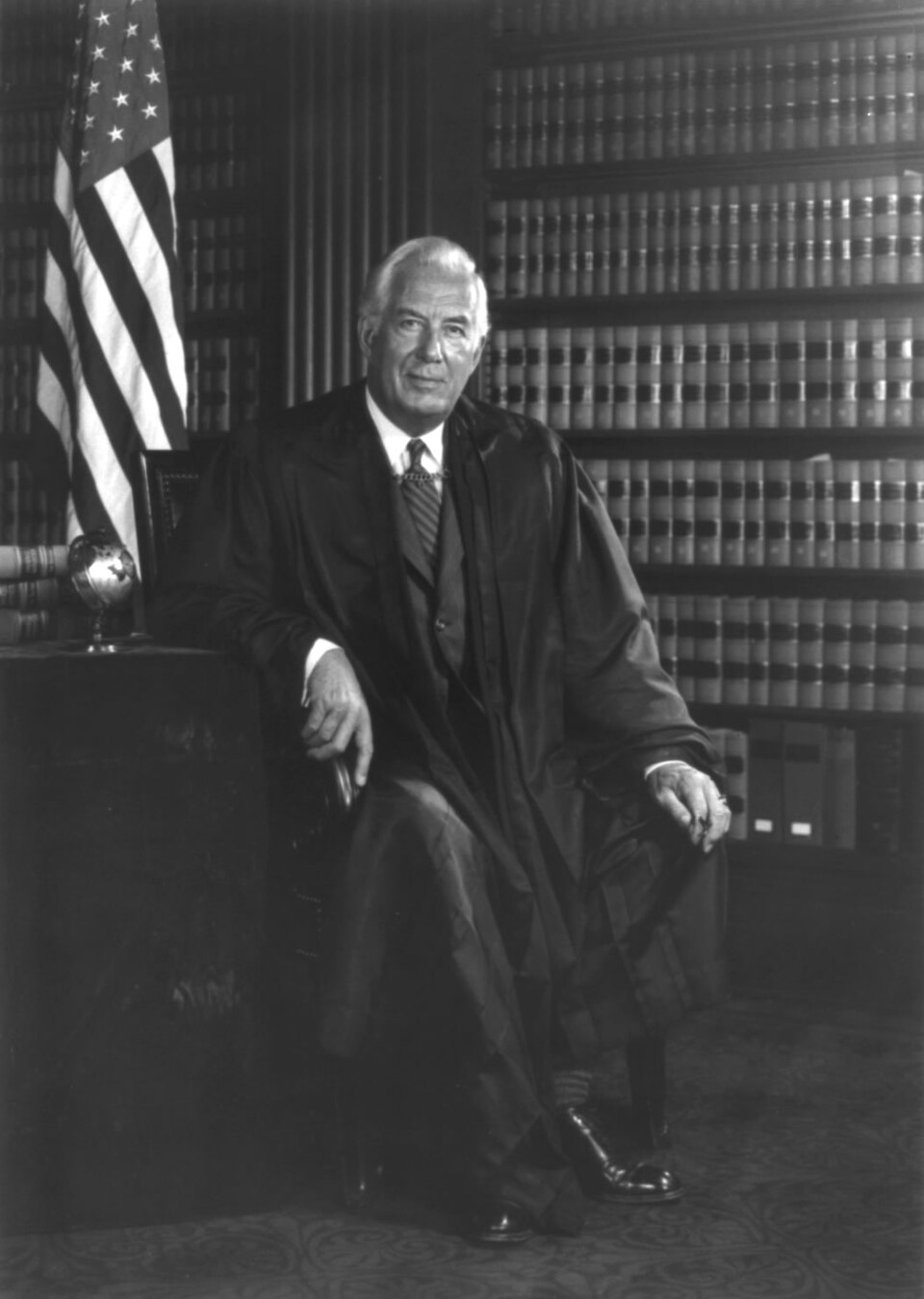 Portrait of Justice Warren E. Burger.